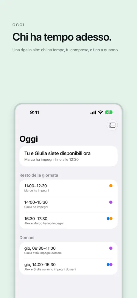 Chi ha tempo adesso. Una riga in alto: chi ha tempo, tu compreso, e fino a quando.