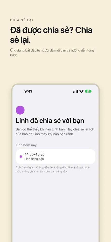 Đã được chia sẻ? Chia sẻ lại. Ứng dụng bắt đầu từ người đã mời bạn và hướng dẫn từng bước.